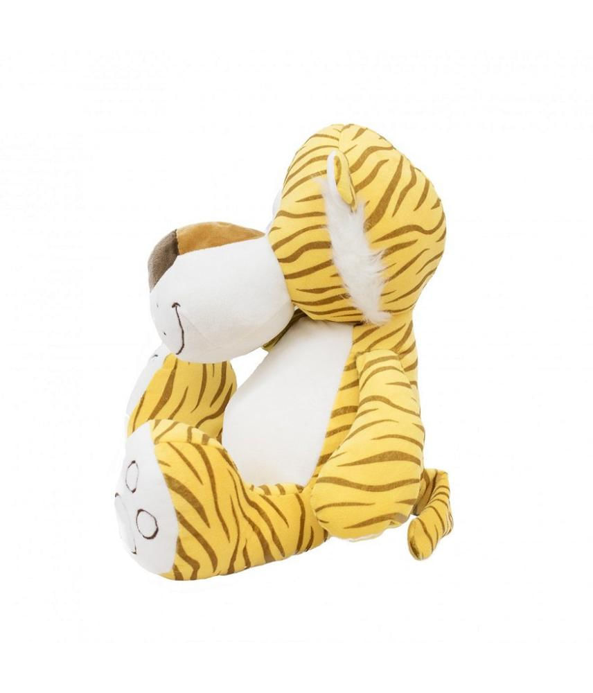 Encontraproduto.com.br - Tigre de Pelúcia Com Laço 33cm