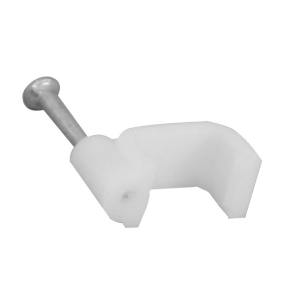 Encontraproduto.com.br - Fixador de Cabos 10 mm Brasfort Com 10UN Branco