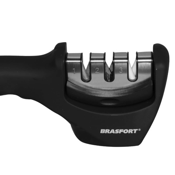 Encontraproduto.com.br - Afiador De Faca Brasfort Master 3 em 1