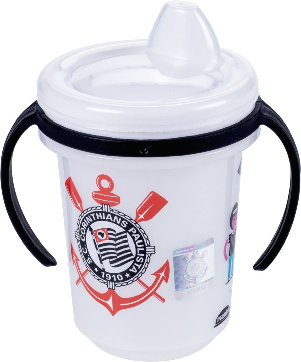 Encontraproduto.com.br - CANECA CORINTIANS KIDS 330ML 16211 PLASUTIL