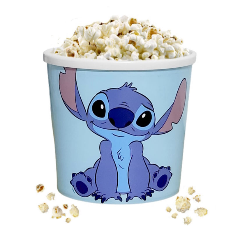 Encontraproduto.com.br - Balde de Pipoca Estampa do Stitch Clássico 2.1 Litros Plasútil