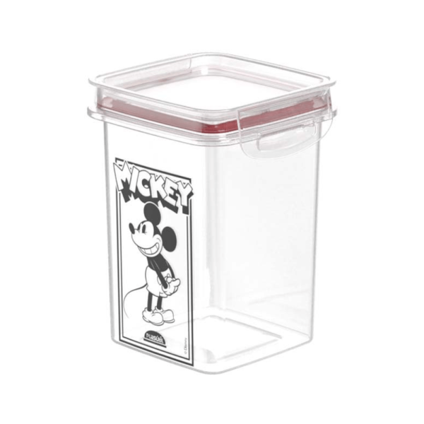 Pote Hermético Trava Mais Vermelho Mickey 830ml-plasútil