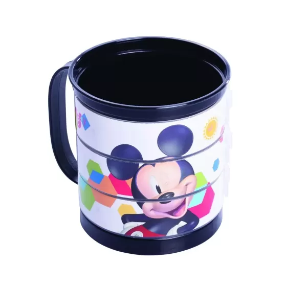 Caneca Divertida Giratória do Mickey Xícara Plástica Infantil 360ml Plasútil - 1 UN