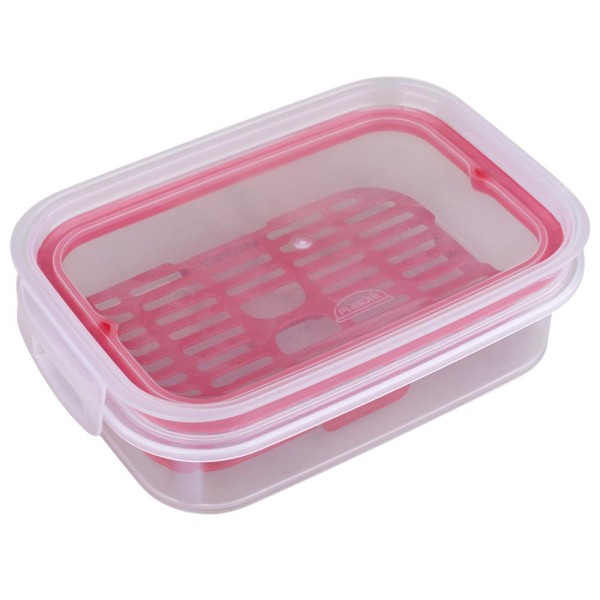Encontraproduto.com.br - Pote Trava Mais Ret 500Ml C/ Escorredor A3 Plasutil 14341