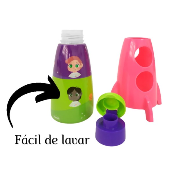 Encontraproduto.com.br - Garrafa Plasútil Foguete 320ml