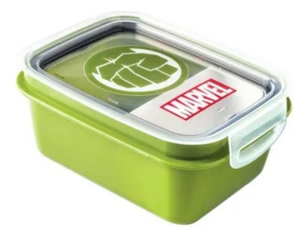 Marmita Plástica com Trava 850Ml Hulk - 13437 - Plasutil