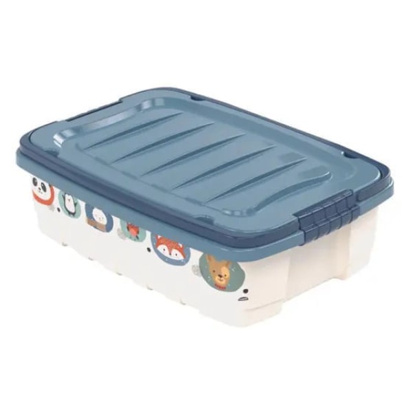 Encontraproduto.com.br - Caixa Organizadora Plasútil Retangular 8,5 Litros - Azul