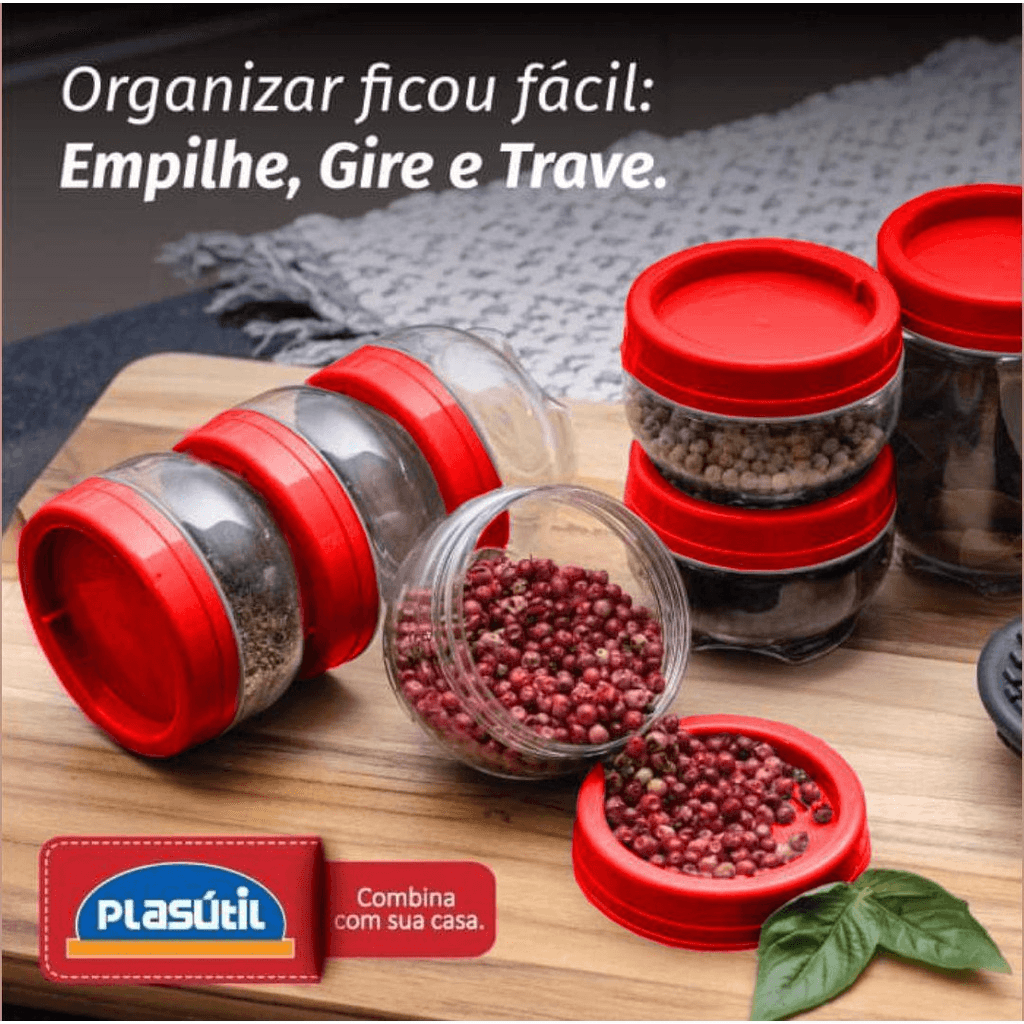 Encontraproduto.com.br - Pote Plásutil Gira e Trave