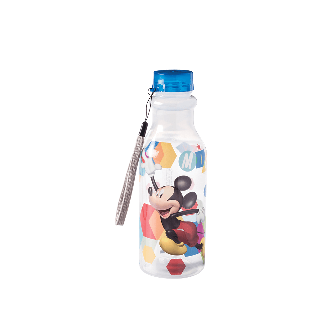 Encontraproduto.com.br - Garrafinha Infantil De Água Escolar Retro 500ml Plasútil Cor Lisa Cristal