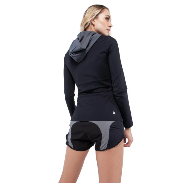 Encontraproduto.com.br - Jaqueta Lauf Lines Feminina - Cinza/Rosa