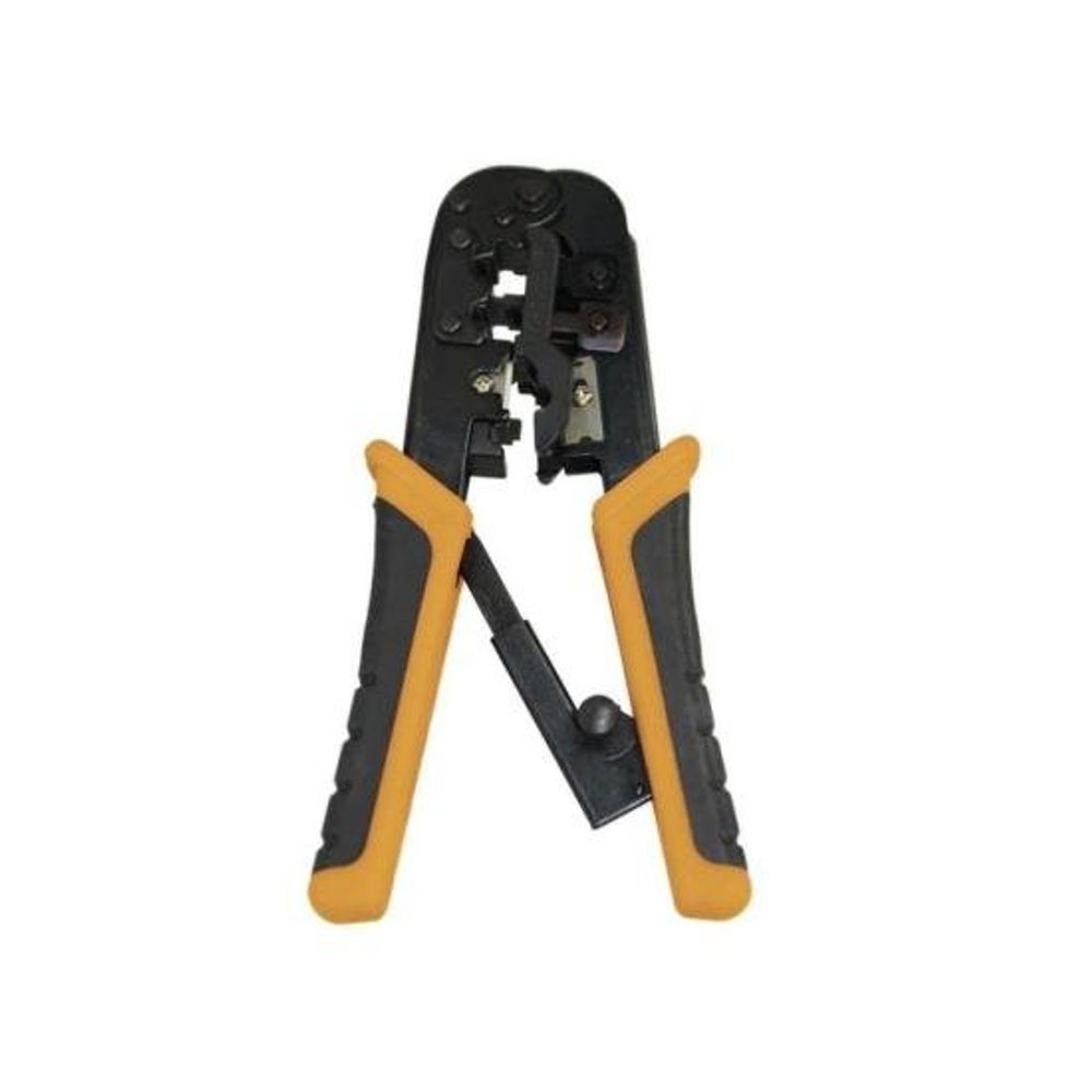Encontraproduto.com.br - Alicate De Crimpar Com Catraca Conectores Rj45/Rj12/Rj11 Hk-303