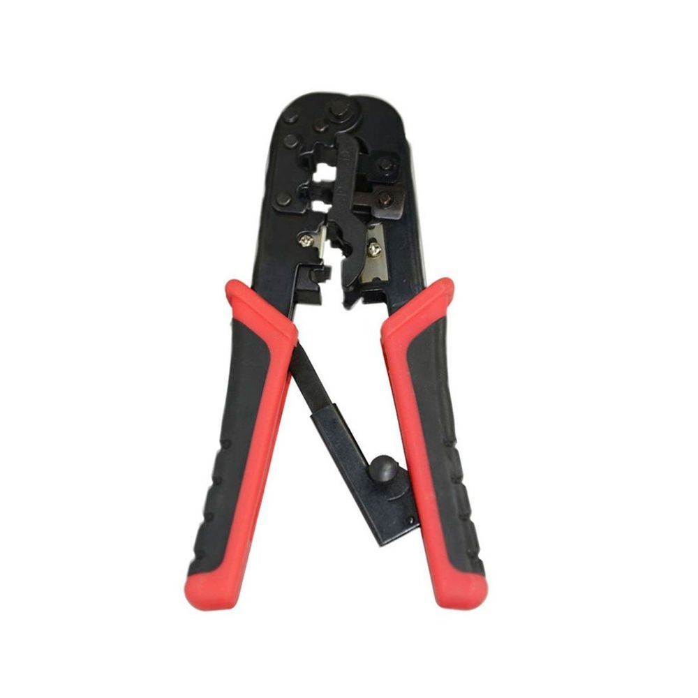 Encontraproduto.com.br - Alicate De Crimpar Com Catraca Conectores Rj45/Rj12/Rj11 Hk-303