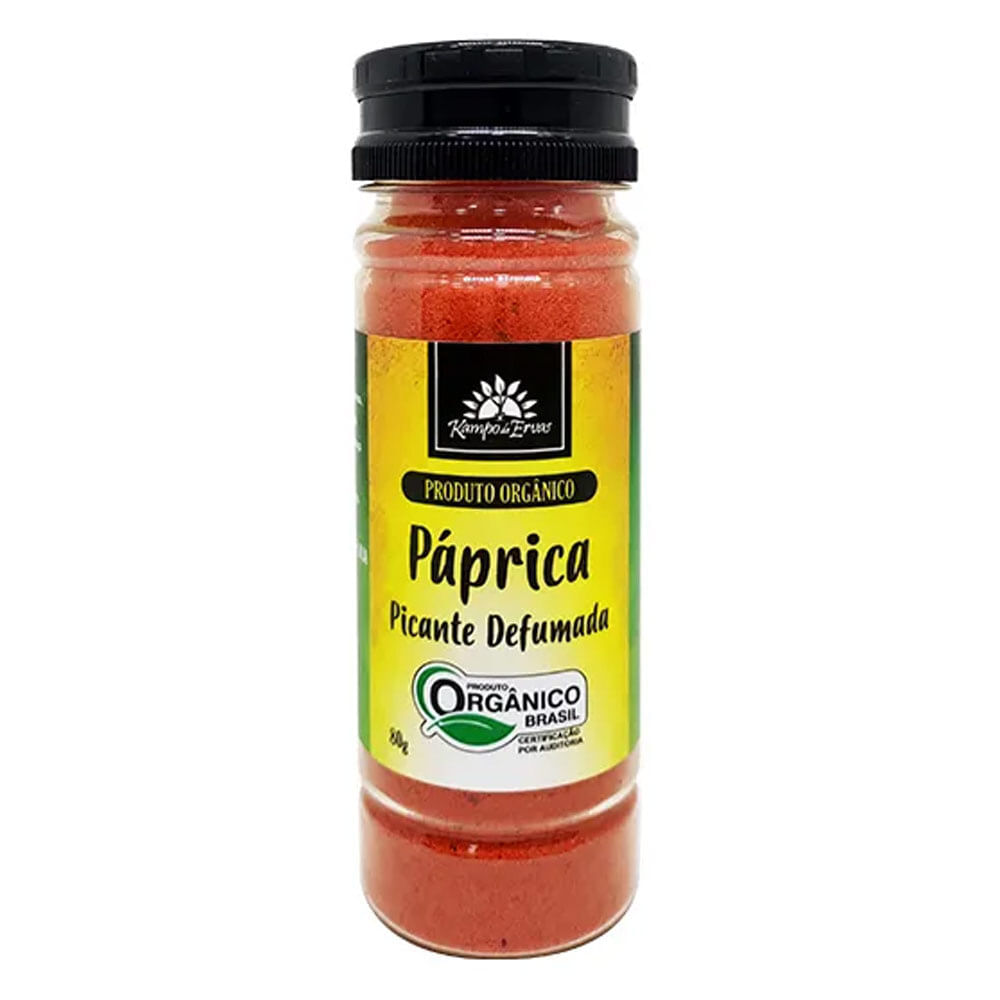 Páprica Picante e Defumada em Pó (Orgânico) 80g - Kampo de Ervas