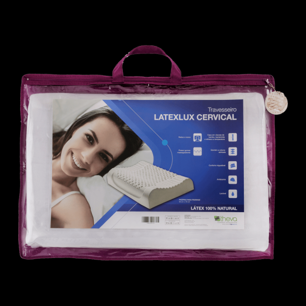Encontraproduto.com.br - Travesseiro Cervical de Látex Contour Latexlux Theva