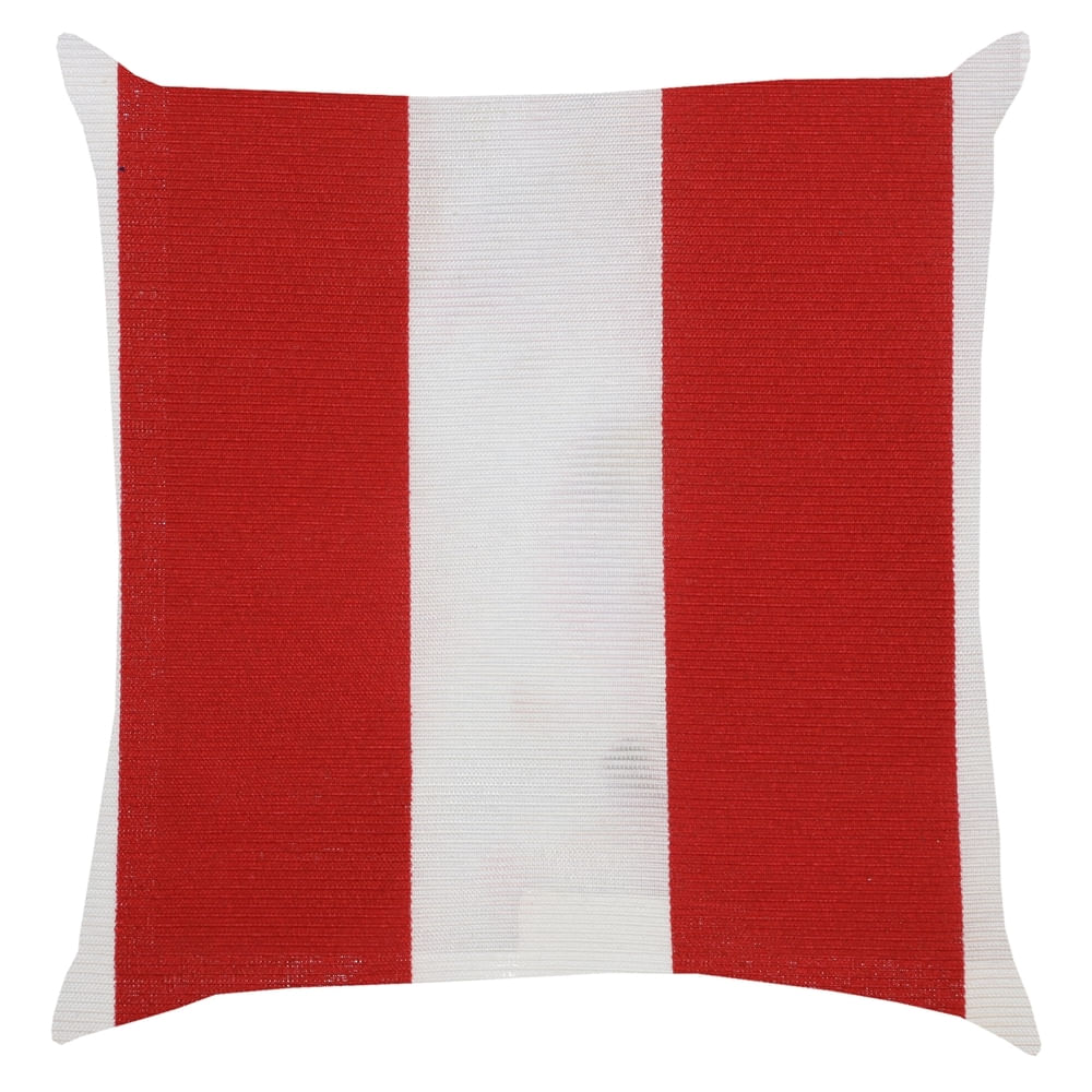 Capa de Almofada Proxima Listras Vermelha 43X43cm