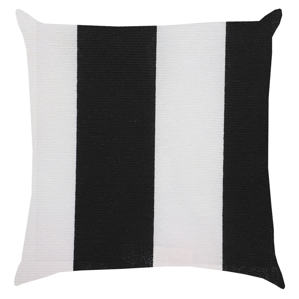 Encontraproduto.com.br - Capa de Almofada Proxima Listras Pretas 43X43cm