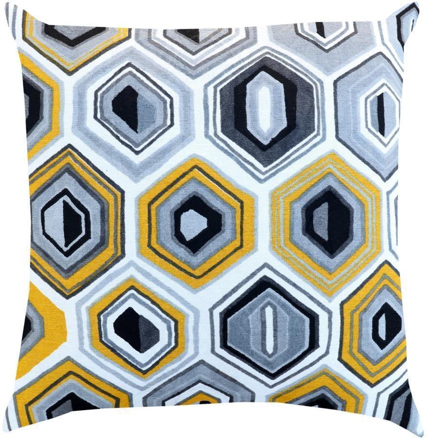 Capa de Almofada Proxima Summer Havai Geo Amarelo 43X43cm