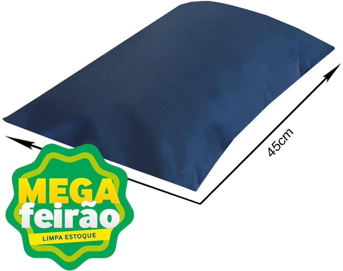 Capa de Almofada Proxima Veludo Liso Azul Marinho 30X50cm