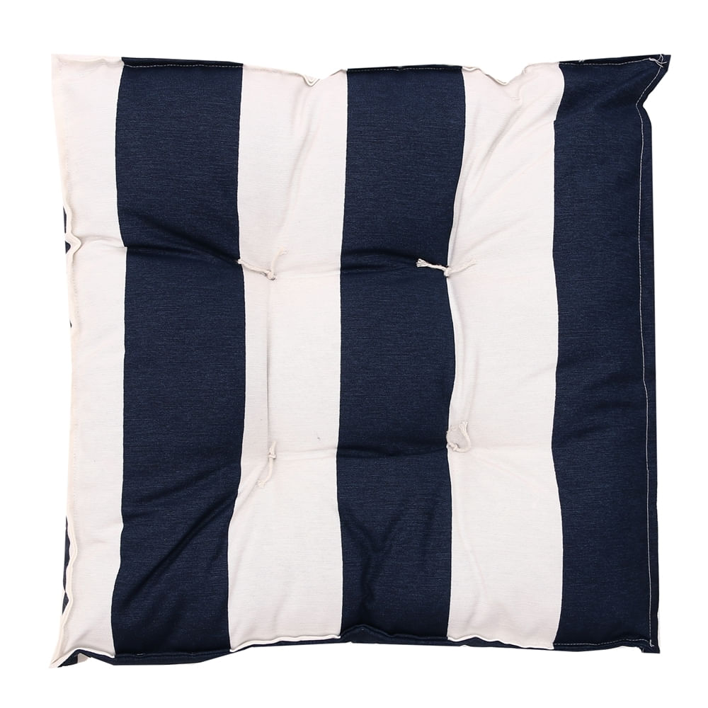 Almofada Futton Próxima 45Cm Acqua Listra Marinho