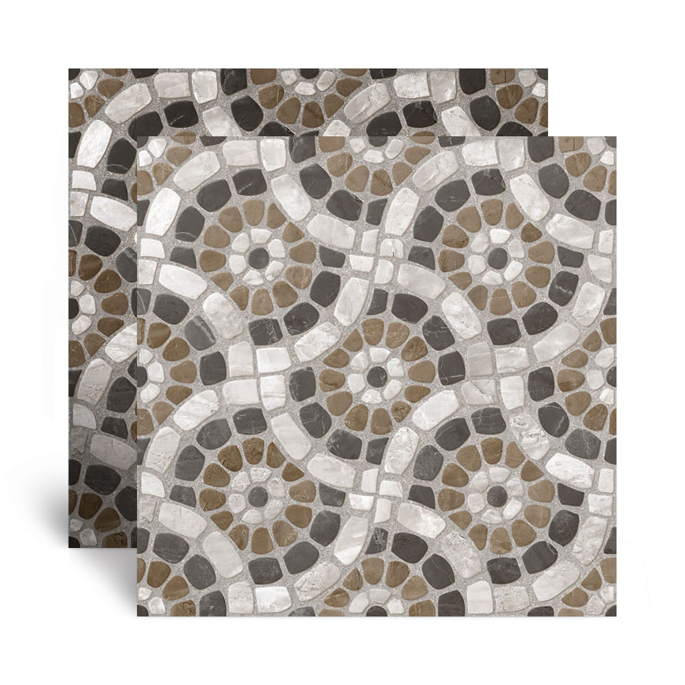 Piso Cerâmico Externo Jardim Mix Tipo A 60X60CM - 40420 - Pointer