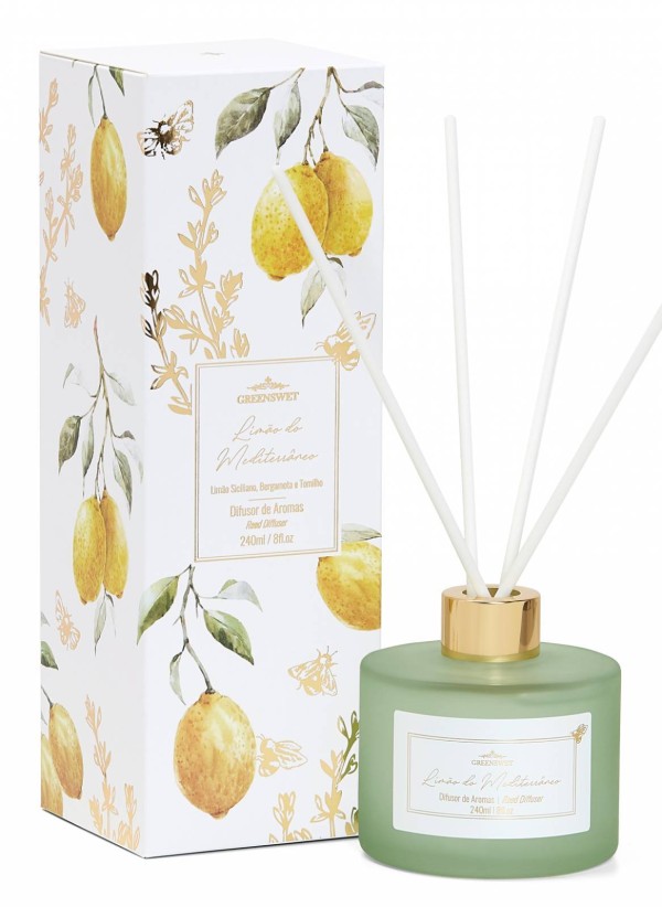 Encontraproduto.com.br - Difusor de Aromas Limao do Mediterraneo 240 Ml