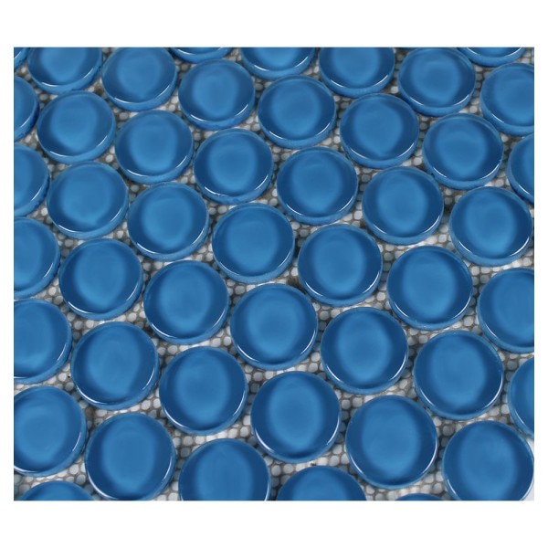 Encontraproduto.com.br - Pastilha de Vidro Ball Dark Blue 3X3 Placa 30X30cm