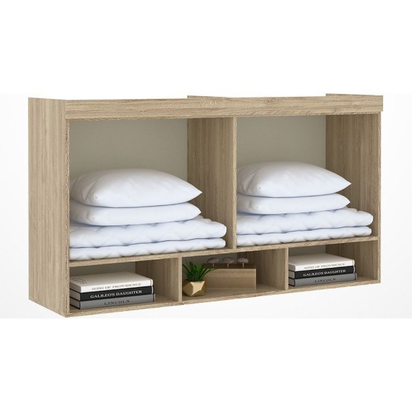 Encontraproduto.com.br - Ponte Modulada Aérea Casal 2 Portas 147cm Avelã Com Areia