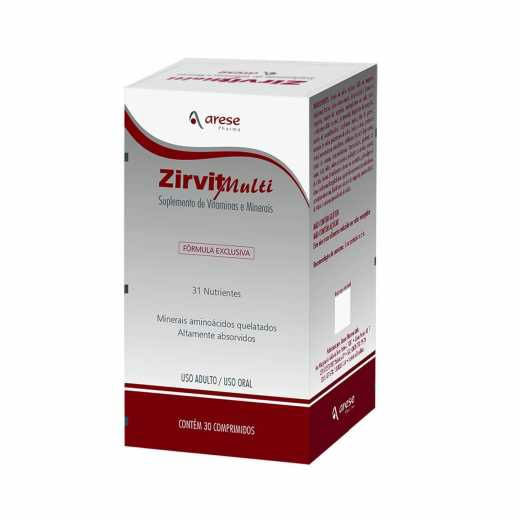 Encontraproduto.com.br - Zirvit Multi Arese 30 Comprimidos Revestidos