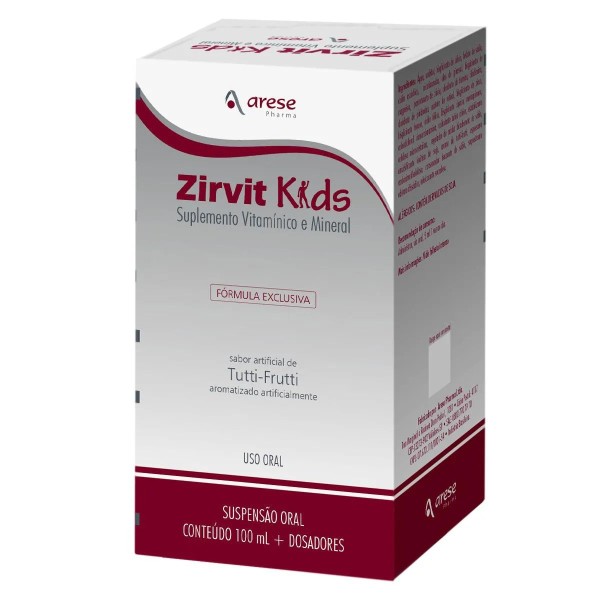 Encontraproduto.com.br - Zirvit Kids Arese Suspensão Oral 100ml