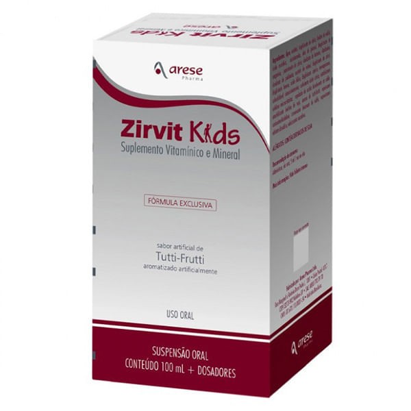 Encontraproduto.com.br - Zirvit Kids Arese Suspensão Oral 100ml