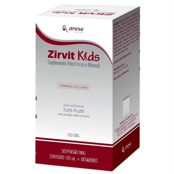 Encontraproduto.com.br - Zirvit Kids Arese Suspensão Oral 100ml