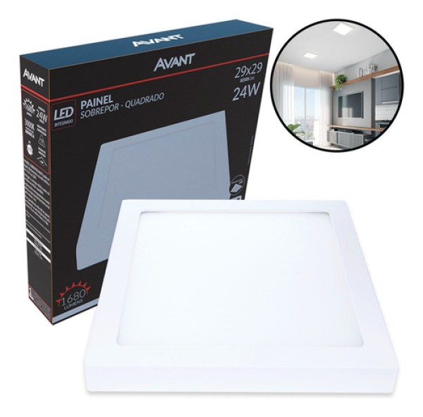 Plafon Avant Led 300x300mm 24W 4000K 768130872