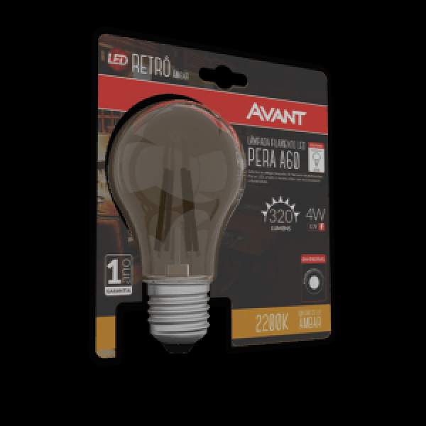 Encontraproduto.com.br - Lâmpada Avant  Led Retrô Âmbar 4w a60 2200k