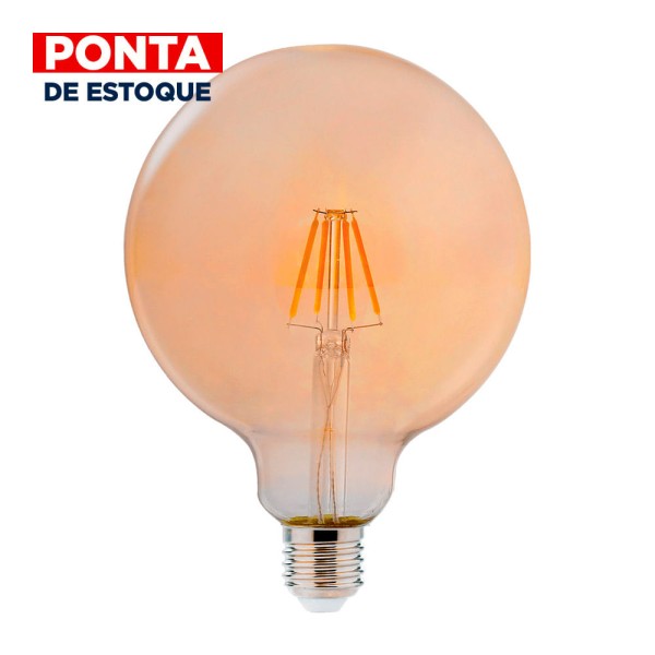 Encontraproduto.com.br - PONTA DE ESTOQUE | Lâmpada Led Globo Retrô G125 2200K 4W Bivolt Avant