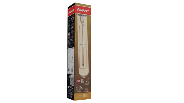 Encontraproduto.com.br - PONTA DE ESTOQUE | Lâmpada Led Tubular Retrô T32 2200K 4W Bivolt Avant