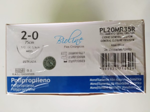 Encontraproduto.com.br - Fio polipropileno 2-0 ag 1/2 cilindrica 2,5-75cm cx c/24 unid L 202300458 V 17/01/28   Bioline