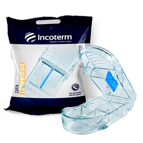 Encontraproduto.com.br - Cortador De Comprimidos Incoterm Transparente 1 Unidade