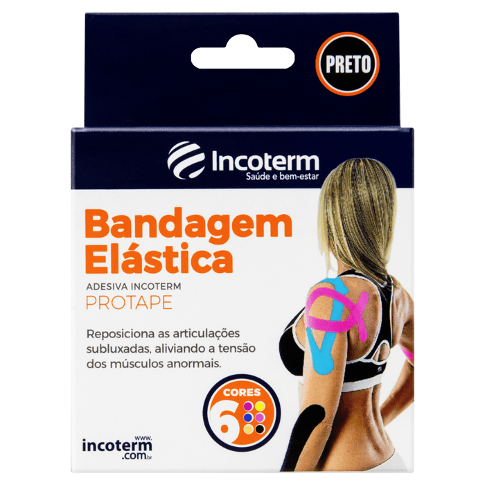 Encontraproduto.com.br - Incoterm Protape Bandagem Elástica Adesiva 5m