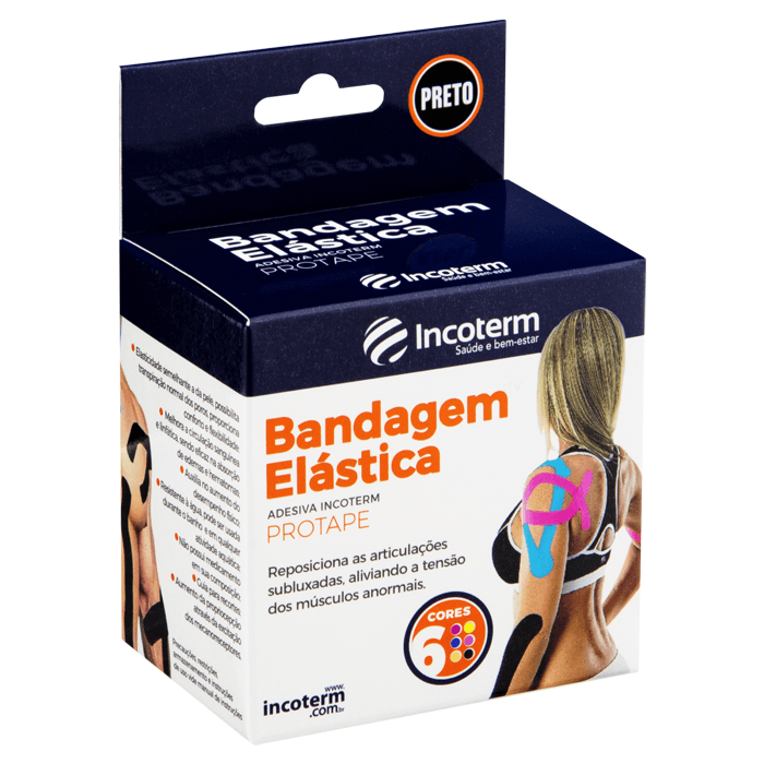 Encontraproduto.com.br - Incoterm Protape Bandagem Elástica Adesiva 5m