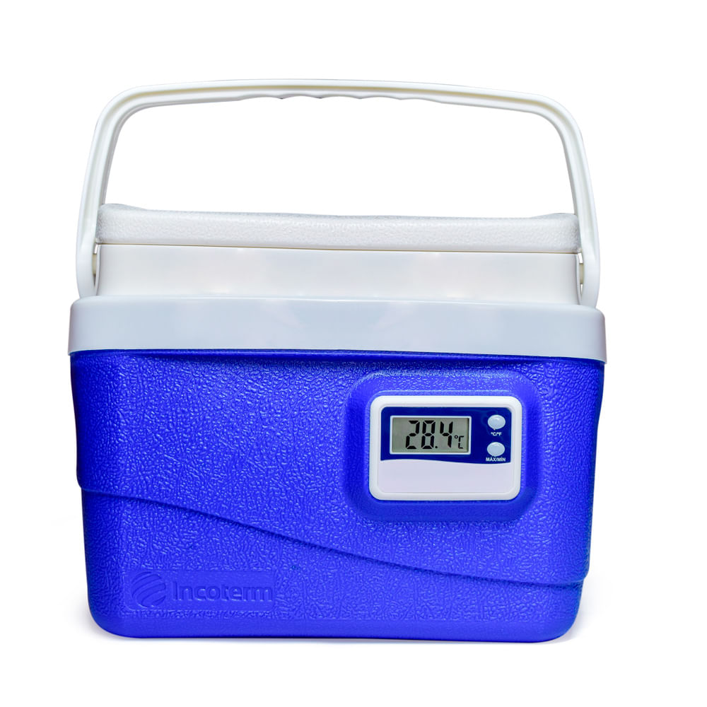 Encontraproduto.com.br - Caixa Térmica com Termômetro Digital 5 Litros Incoterm