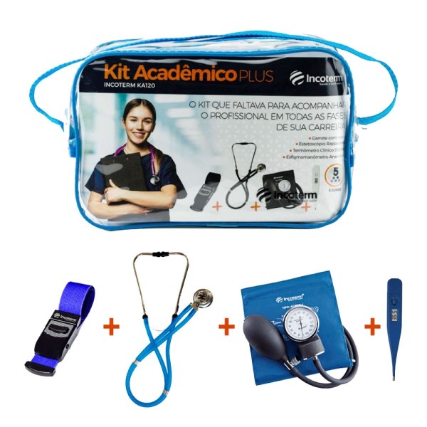 Encontraproduto.com.br - Kit Acadêmico Plus Incoterm KA120 - Azul
