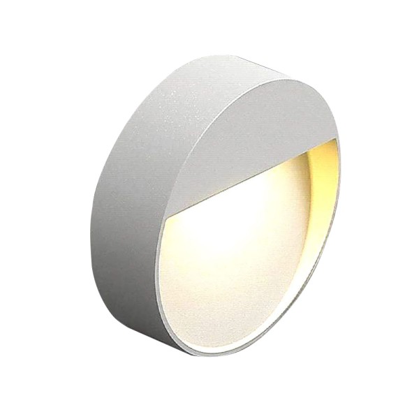 Balizador Bella Sobrepor ø10x3cm Branco 3w