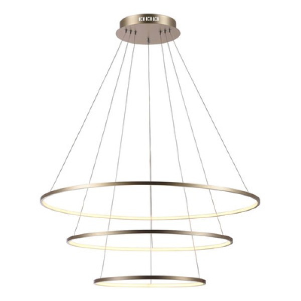 Pendente LED 39W 3200K Dourado Birdie Bella