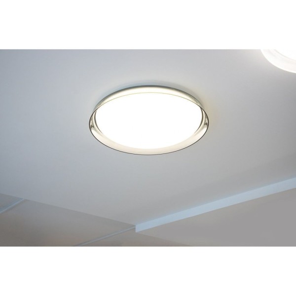 Encontraproduto.com.br - Plafon Miska (d)53cm (a)8cm 1xled Integrado 42w 3000k 1782lm Ip20 Preto