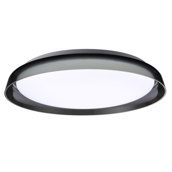Encontraproduto.com.br - Plafon Miska (d)53cm (a)8cm 1xled Integrado 42w 3000k 1782lm Ip20 Preto