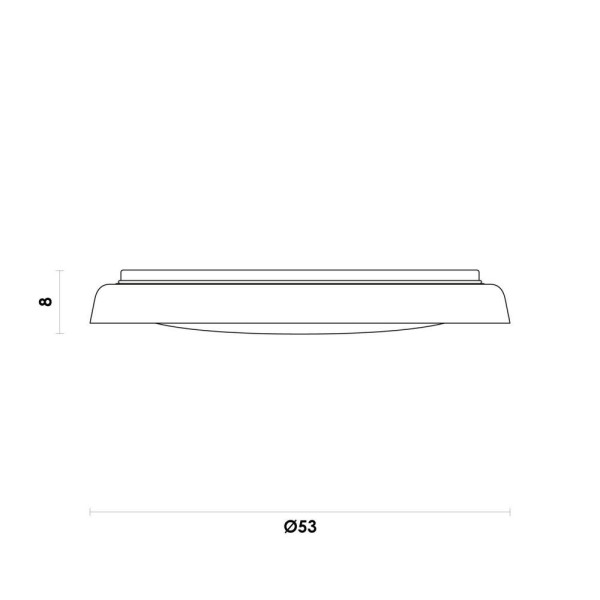 Encontraproduto.com.br - Plafon Miska (d)53cm (a)8cm 1xled Integrado 42w 3000k 1782lm Ip20 Preto