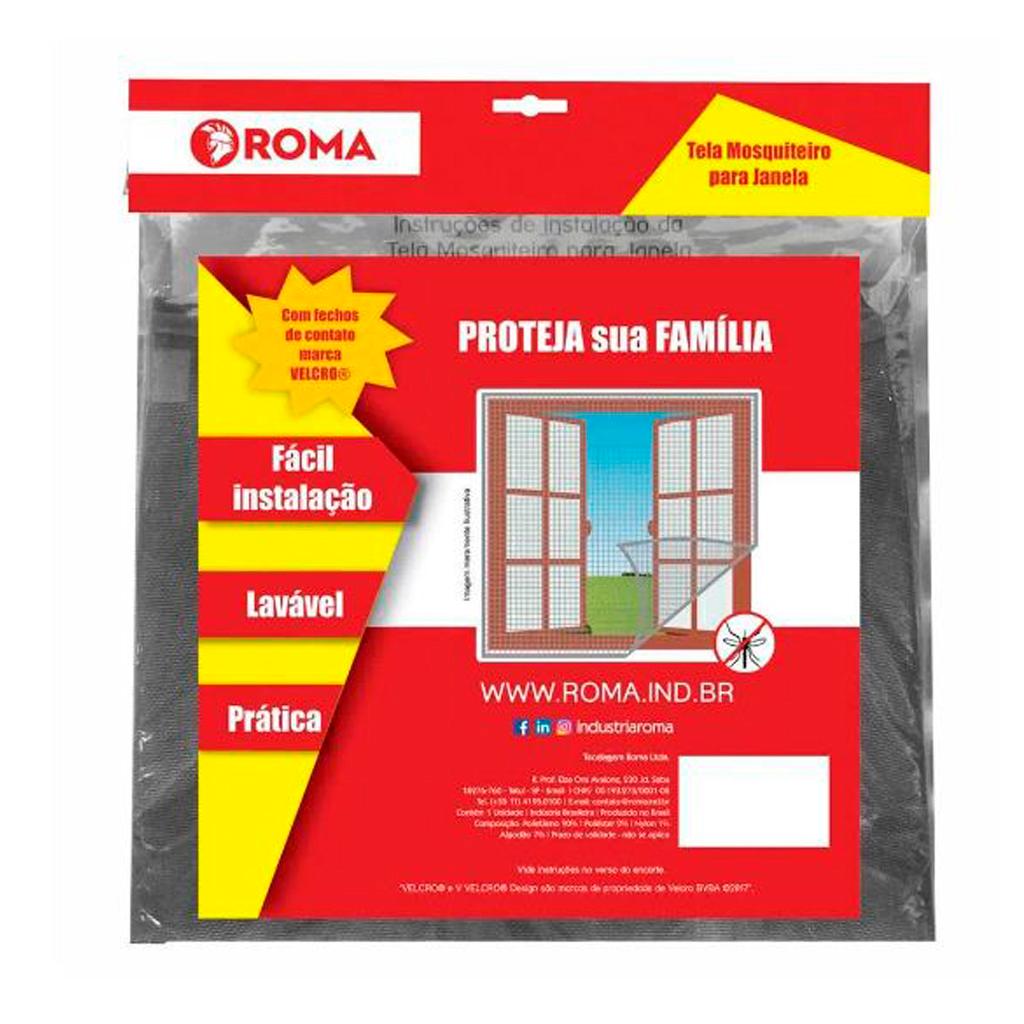 Tela Mosquiteiro Com Velcro 1.5x1.05m Branco Roma