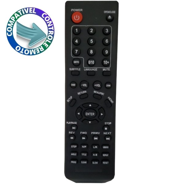 Controle Compatível DVD CCE DVD-900 SKY-7498