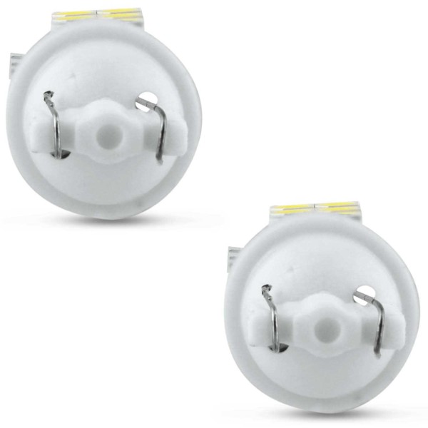 Encontraproduto.com.br - Par Lâmpadas LED T10 W5W Pingo 25 LEDs 4W 12V Luz Branca Aplicação Farol Meia Luz