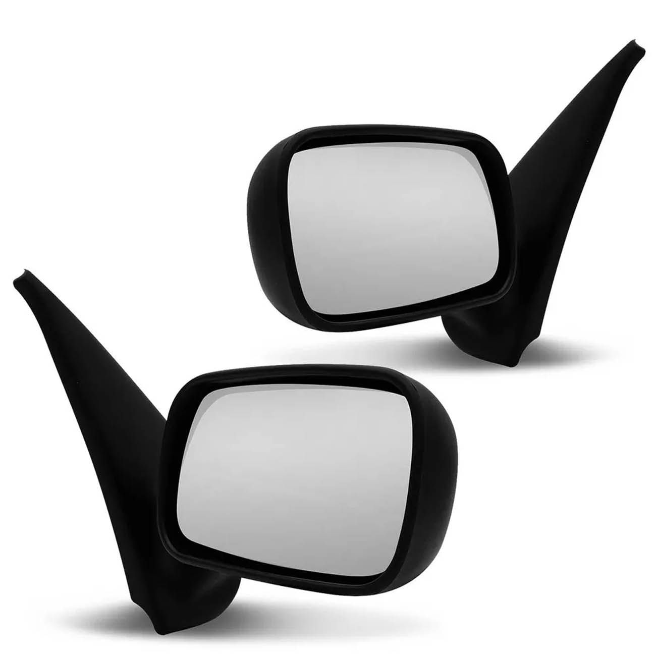 Encontraproduto.com.br - Retrovisor Palio Weekend Siena 96 97 98 99 2000 sem Controle 4 Portas Preto